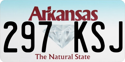 AR license plate 297KSJ