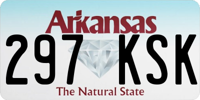 AR license plate 297KSK