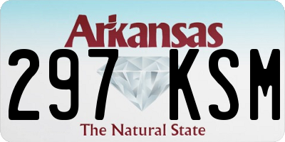 AR license plate 297KSM