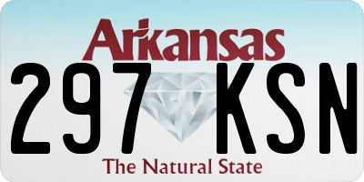 AR license plate 297KSN
