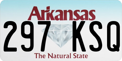 AR license plate 297KSQ