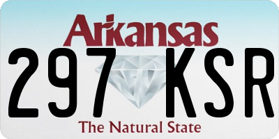 AR license plate 297KSR
