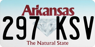 AR license plate 297KSV