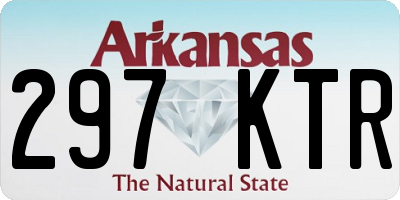 AR license plate 297KTR