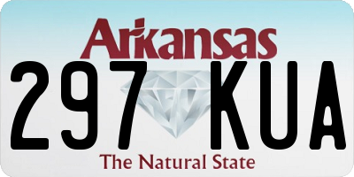 AR license plate 297KUA