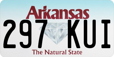 AR license plate 297KUI