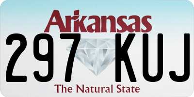 AR license plate 297KUJ
