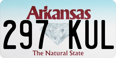 AR license plate 297KUL