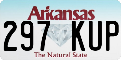 AR license plate 297KUP