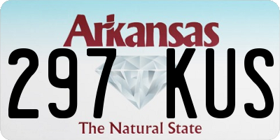 AR license plate 297KUS