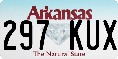AR license plate 297KUX