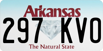 AR license plate 297KVO