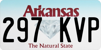 AR license plate 297KVP