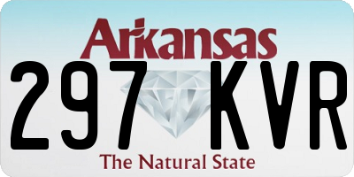 AR license plate 297KVR