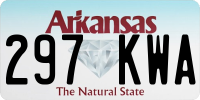 AR license plate 297KWA