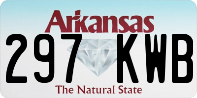 AR license plate 297KWB