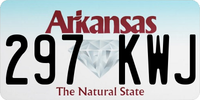 AR license plate 297KWJ