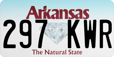 AR license plate 297KWR