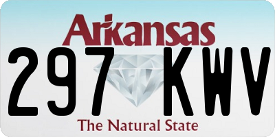 AR license plate 297KWV