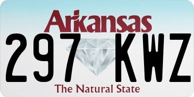 AR license plate 297KWZ
