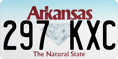 AR license plate 297KXC