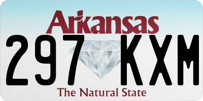 AR license plate 297KXM