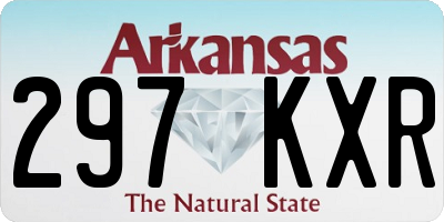 AR license plate 297KXR