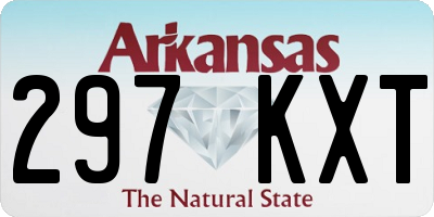 AR license plate 297KXT