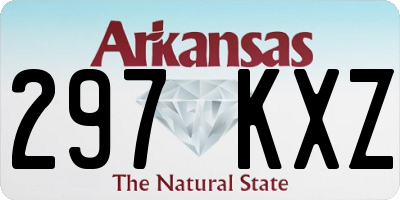 AR license plate 297KXZ