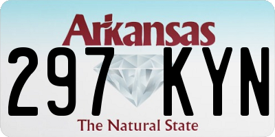 AR license plate 297KYN