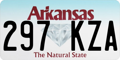 AR license plate 297KZA