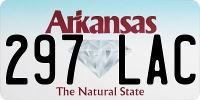 AR license plate 297LAC