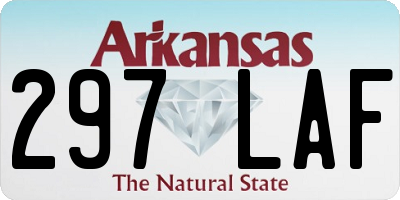 AR license plate 297LAF