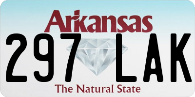 AR license plate 297LAK