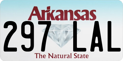 AR license plate 297LAL