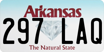 AR license plate 297LAQ