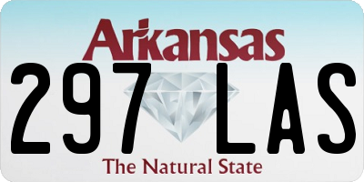 AR license plate 297LAS