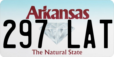 AR license plate 297LAT