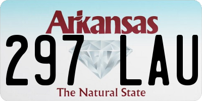 AR license plate 297LAU