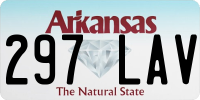 AR license plate 297LAV