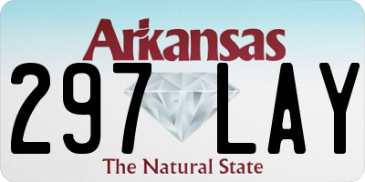 AR license plate 297LAY
