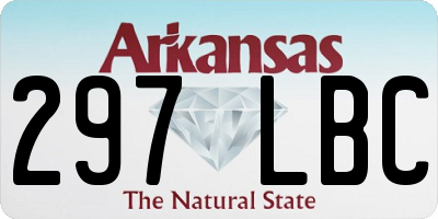 AR license plate 297LBC