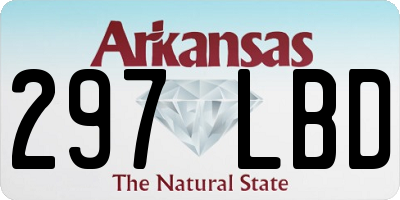 AR license plate 297LBD