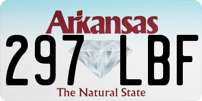 AR license plate 297LBF