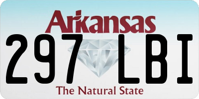 AR license plate 297LBI