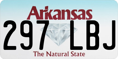 AR license plate 297LBJ