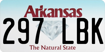AR license plate 297LBK