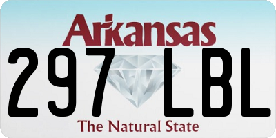 AR license plate 297LBL