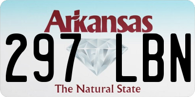 AR license plate 297LBN