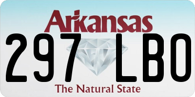 AR license plate 297LBO